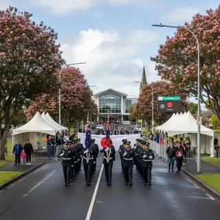 Aucklanders gather for Anzac Day services in Papatoetoe and Otara.