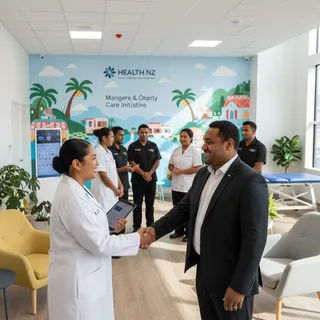 AI-generated image of allied health professionals collaborating in a modern, clinical wellness environment.
